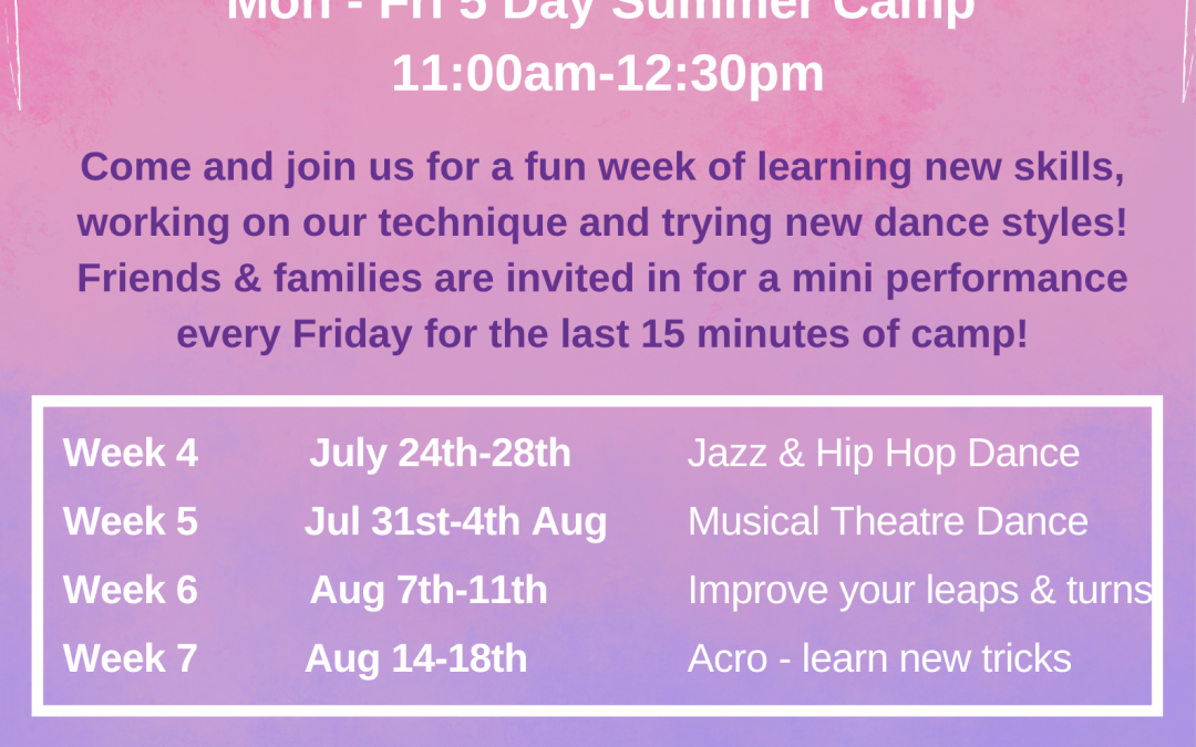 Summer Camp for 7 to 10 years